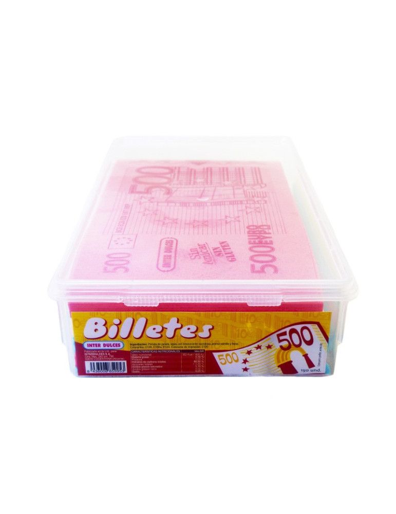 BILLETES OBLEA GIGANTES 150 UND INTERDULCES