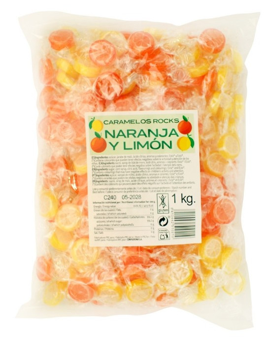 ROCKS NARANJA Y LIMON 1 KG. CONFIGIRONA