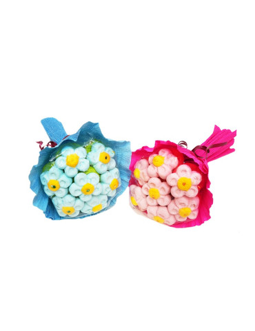 RAMO MARGARITAS AZUL/ROSA/AMARILLO 1 UND. DA