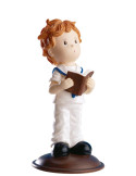 NIÑO COMUNION CON BIBLIA 13,5 CM. 1 UND. DEKORA