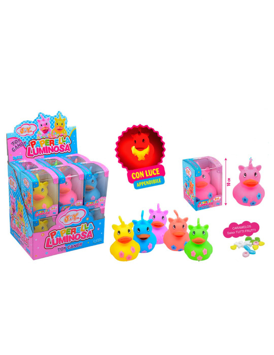 PAPERELLA LUMINOSA PATITOS CON LUZ Y CARAM 1 UNIDAD