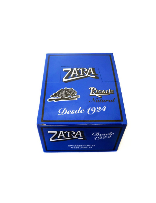 REGALIZ ZARA NATURAL CAJA AZUL 100 UND