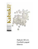 KABUKI 30 CM CONFETTI PAPEL BLANCO 1 UND. INVERCAS