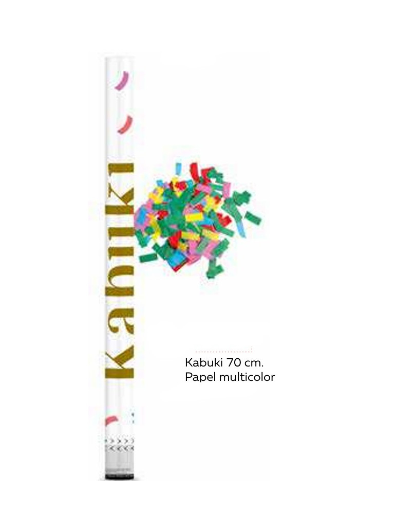 KABUKI 70 CM CONFETTI PAPEL MULTICOLOR 1 UND. INVERCAS