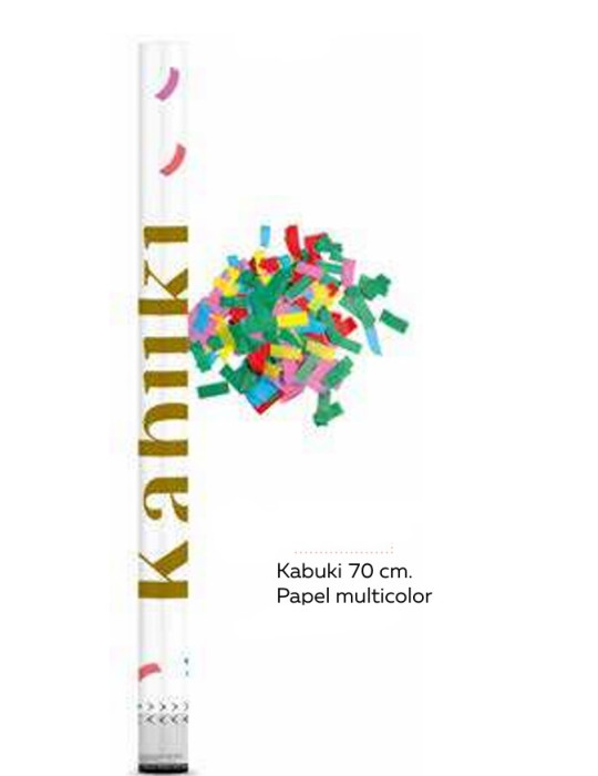 KABUKI 70 CM CONFETTI PAPEL MULTICOLOR 1 UND. INVERCAS