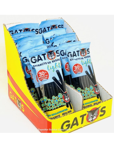 GATOS REGALIZ LIGHT BOLSA 76GR SAET
