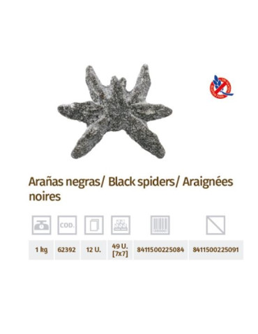 ARAÑAS NEGRAS BL.1 KG DAMEL