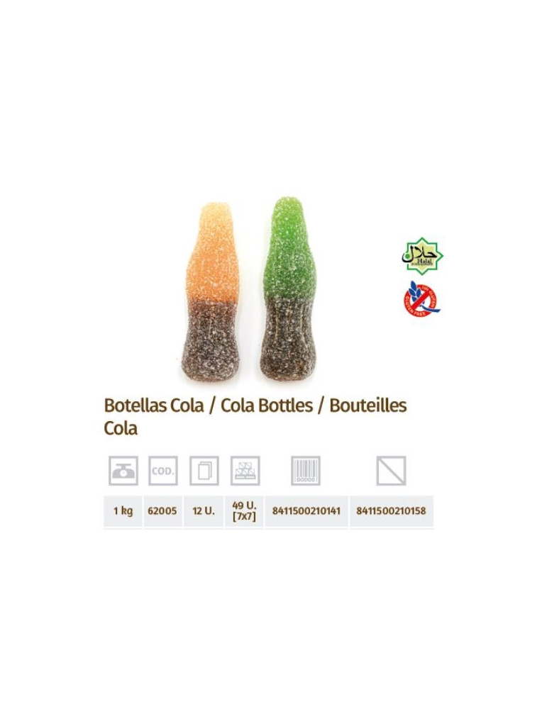 BOTELLAS COLA PICA 2 COLORES  BL.1 KG DAMEL