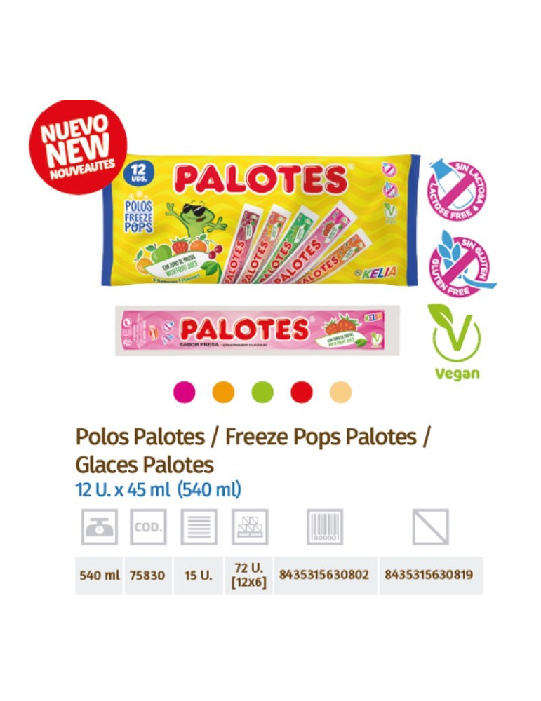 POLOS PALOTES 12U. X 45 ML. (540ML.) DAMEL