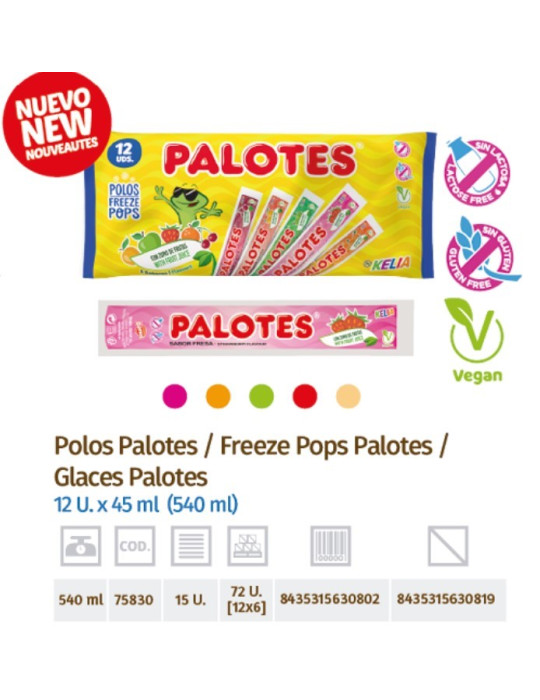 POLOS PALOTES 12U. X 45 ML. (540ML.) DAMEL