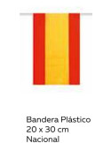 BANDERA PLASTICO NACIONAL 20X30 CM 50 MTS INVERCAS