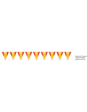 BANDERA TRIANG. PLASTICO ESPAÑA 20X30 CM , 25 MTS INVERCAS