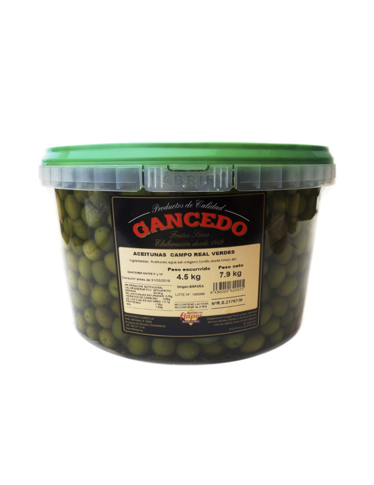 ACEITUNA CAMPO REAL VERDE 4,5 KG. B