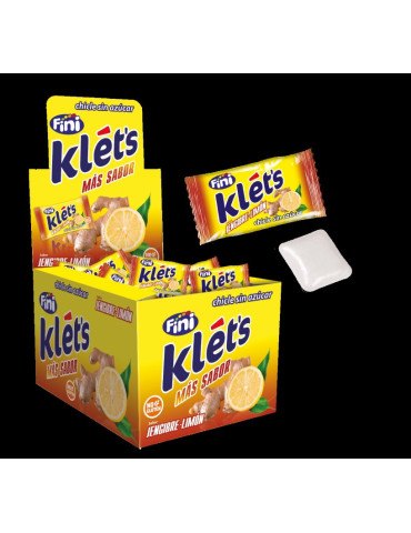CHICLE KLET´S JENGIBRE-LIMON 200 UND. FINI