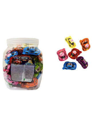 RACE CAR GUMMY SOFT CANDY 10 GR X 50 UNIDADES