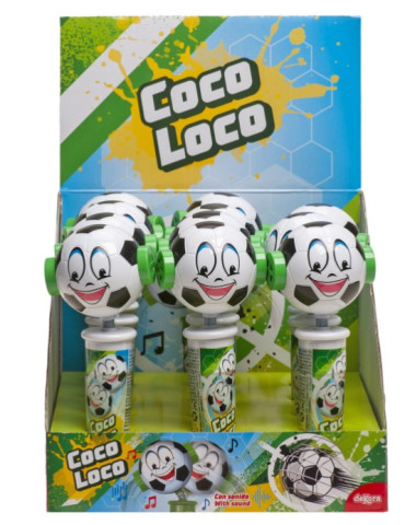 COCOLOCO FUTBOL CON CARAMELOS 15 GR X 12 UNIDADES