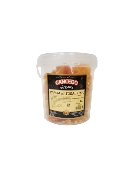 PAPAYA NATURAL TIRAS DESHIDRATADA BT. 1 KG