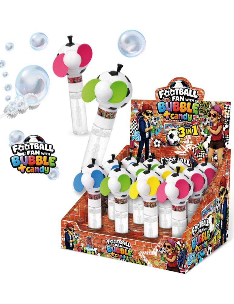 FOOTBALL FAN WITH BUBBLE 12 UNIDADES KRC