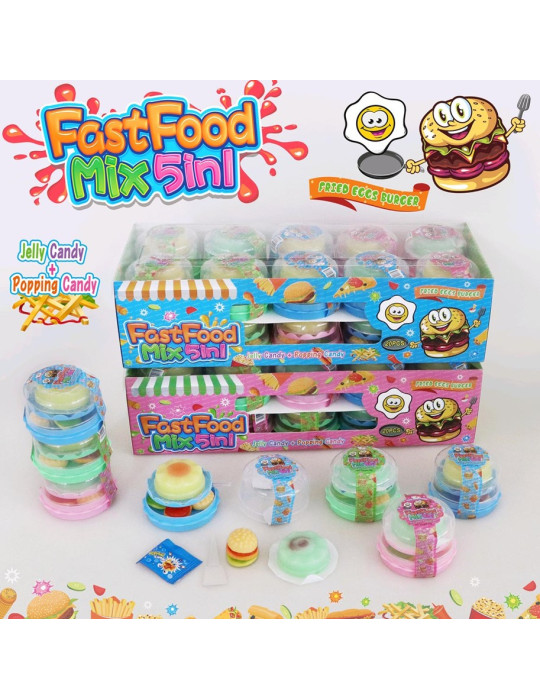 FAST FOOD JELLY 5 EN 1,  24 GR X 20 UNIDADES KRC