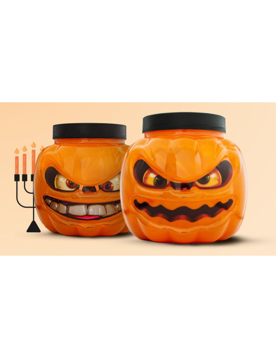 CALABAZA MEDIANA 200 GR. HORROR POP 1 UND. TOP CAN