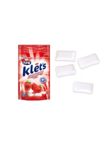 CHICLE KLETS FRESA SIN AZ. BOLSA 39GR FINI