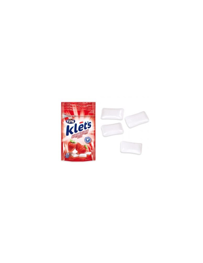 CHICLE KLETS FRESA SIN AZ. BOLSA 39GR FINI