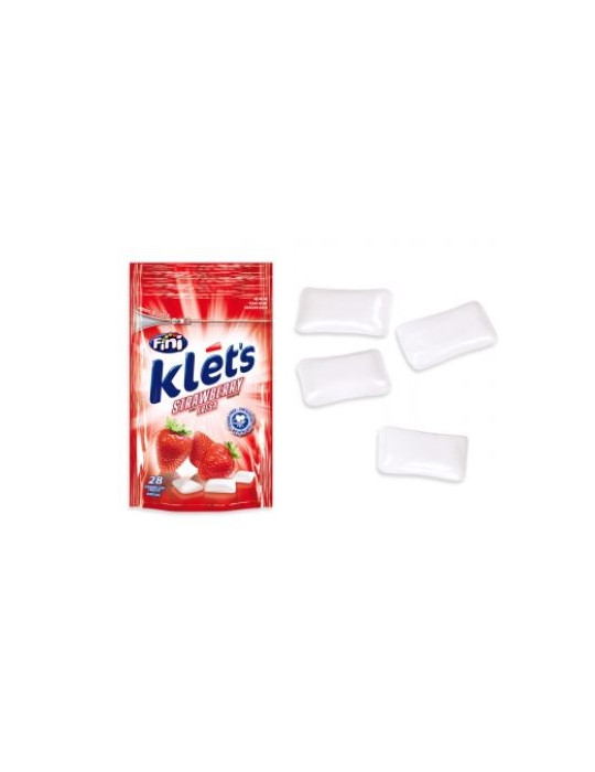 CHICLE KLETS FRESA SIN AZ. BOLSA 39GR FINI