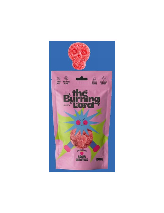 MINI CALAVERAS FRESA ACIDA BOLSA 100 GR