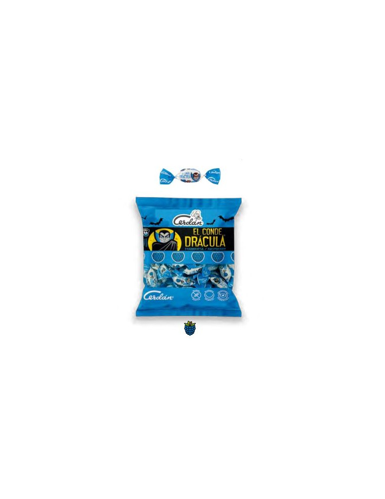 CONDE DRACULA FRAMBUESA PINTALENGUAS AZUL BL 100G CERDAN