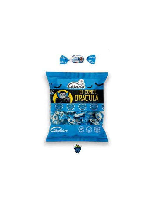 CONDE DRACULA FRAMBUESA PINTALENGUAS AZUL BL 100G CERDAN