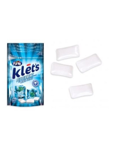CHICLE KLETS MENTA SIN AZ. BOLSA 39GR FINI