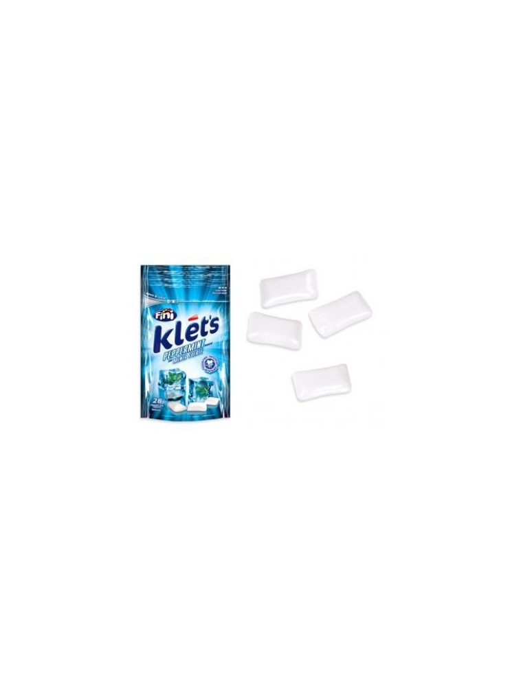 CHICLE KLETS MENTA SIN AZ. BOLSA 39GR FINI
