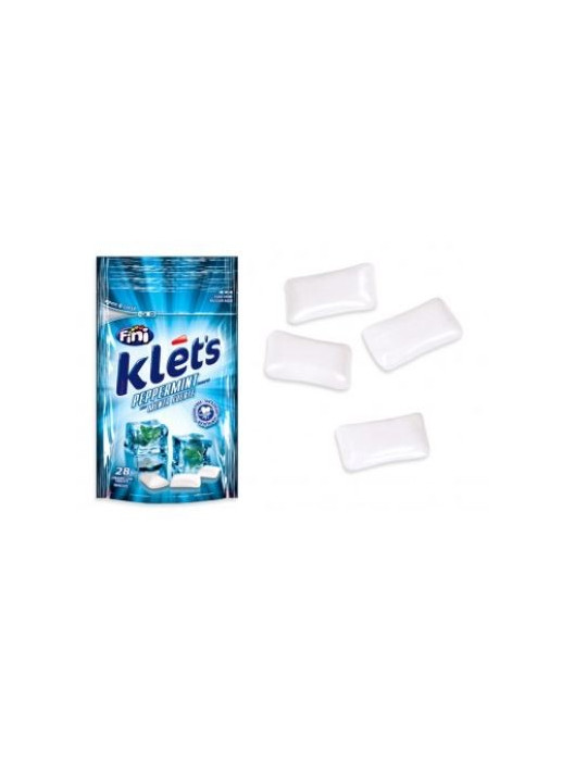 CHICLE KLETS MENTA SIN AZ. BOLSA 39GR FINI