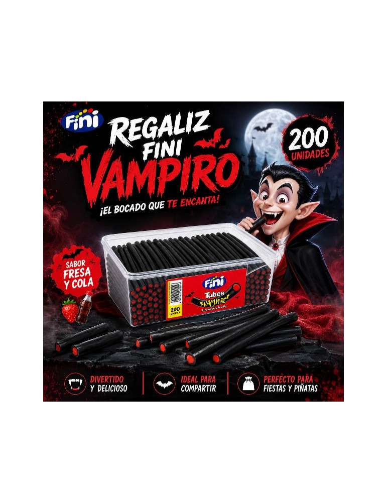 RELLENITO REGALIZ VAMPIRO TARRO 200 UND. FINI