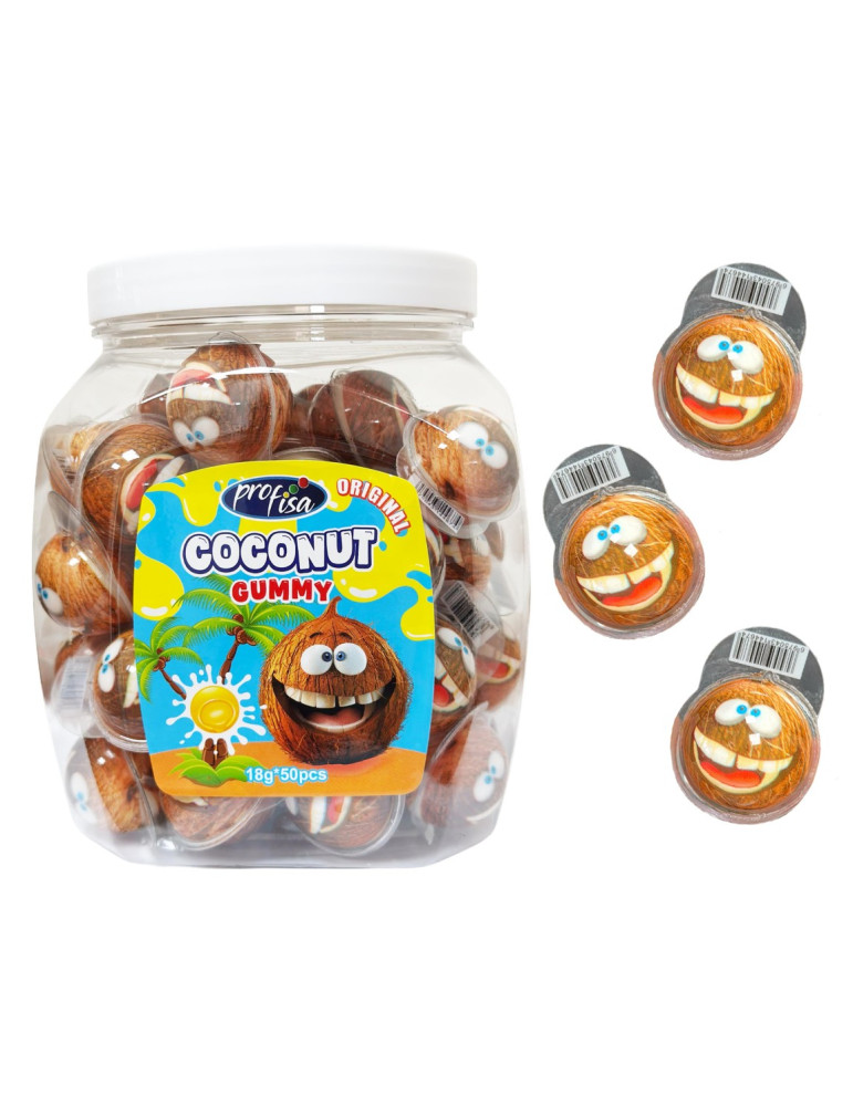 COCONUT GYMMY FILLED 50 UNIDADES X 18 GR KRC