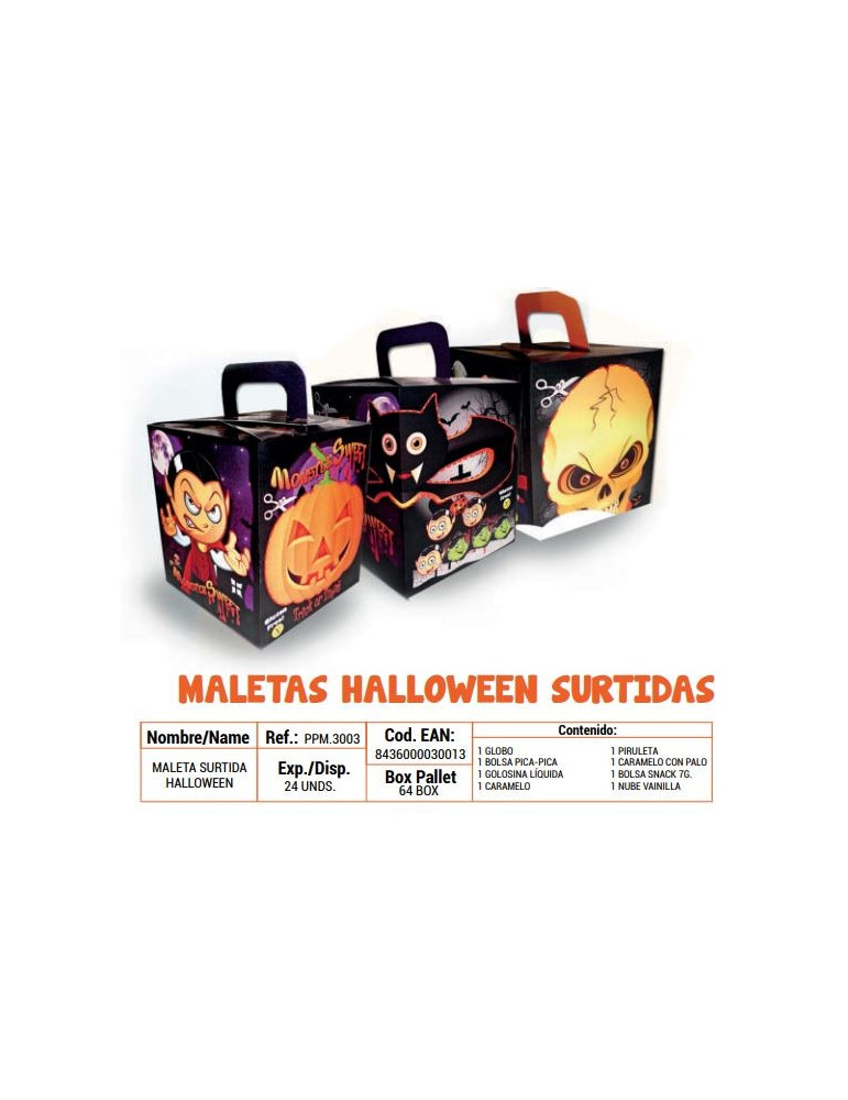 MALETA MONSTERSWEET 1U. HALLOWEEN MD