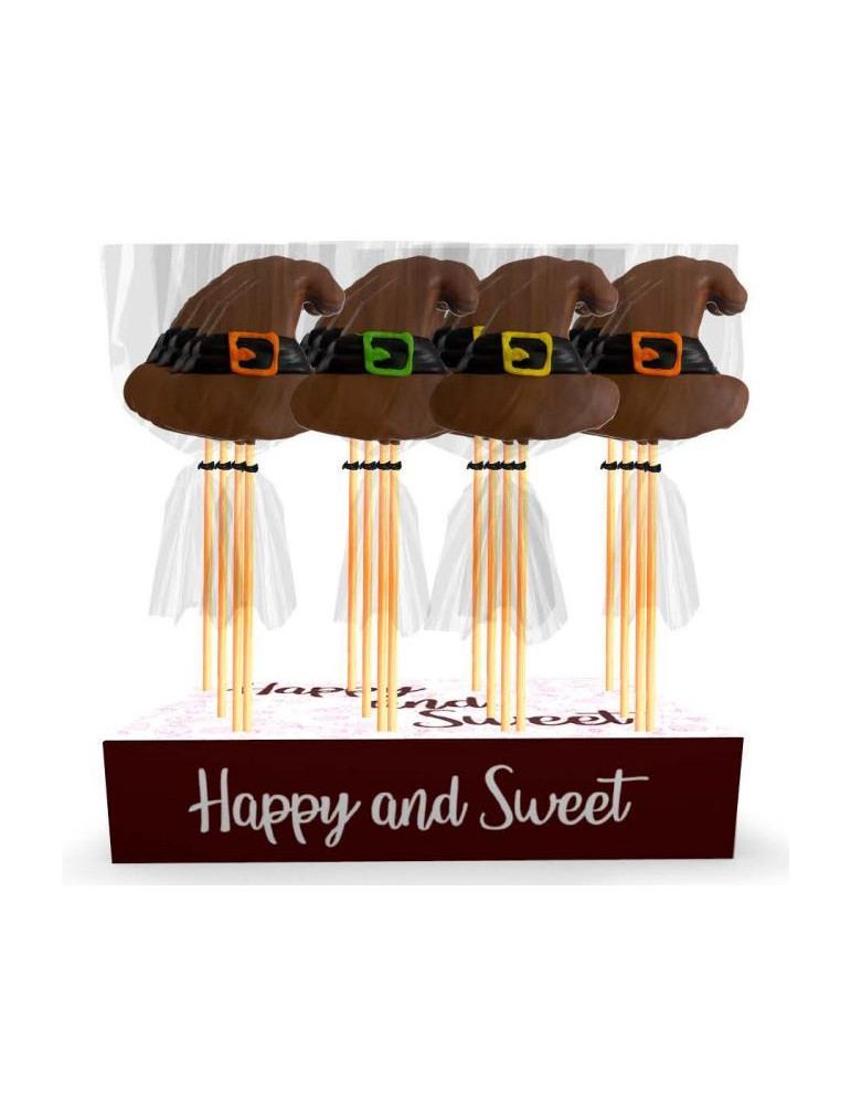 MARSHMALLOW POPS GORRO BRUJA G 1 UNIDAD MD