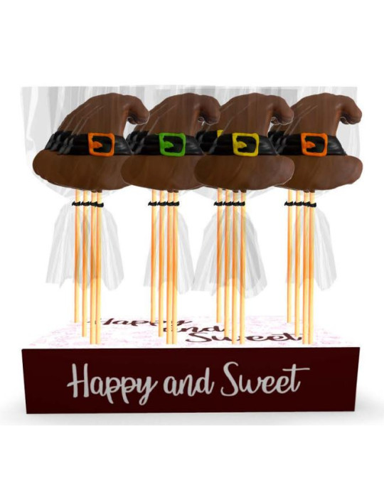 MARSHMALLOW POPS GORRO BRUJA G 1 UNIDAD MD