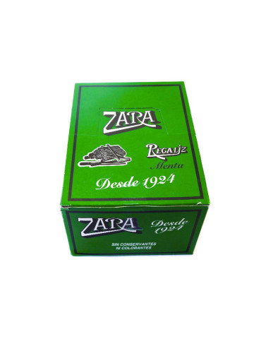 REGALIZ ZARA MENTA CAJA VERDE 100 UND