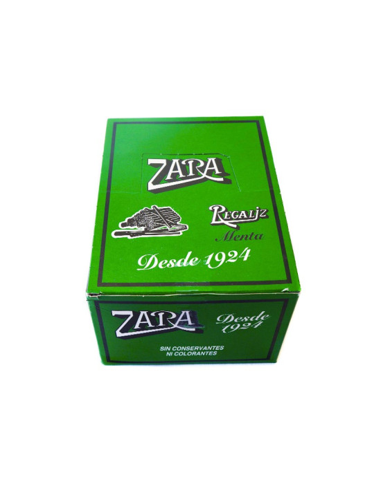 REGALIZ ZARA MENTA CAJA VERDE 100 UND