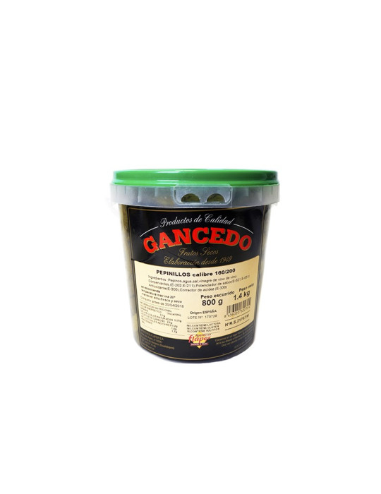 PEPINILLOS 160-200 CUBO 800 GR. B