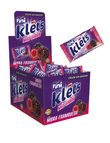 CHICLE KLET´S MORA-FRAMBUESA 200 UND. FINI