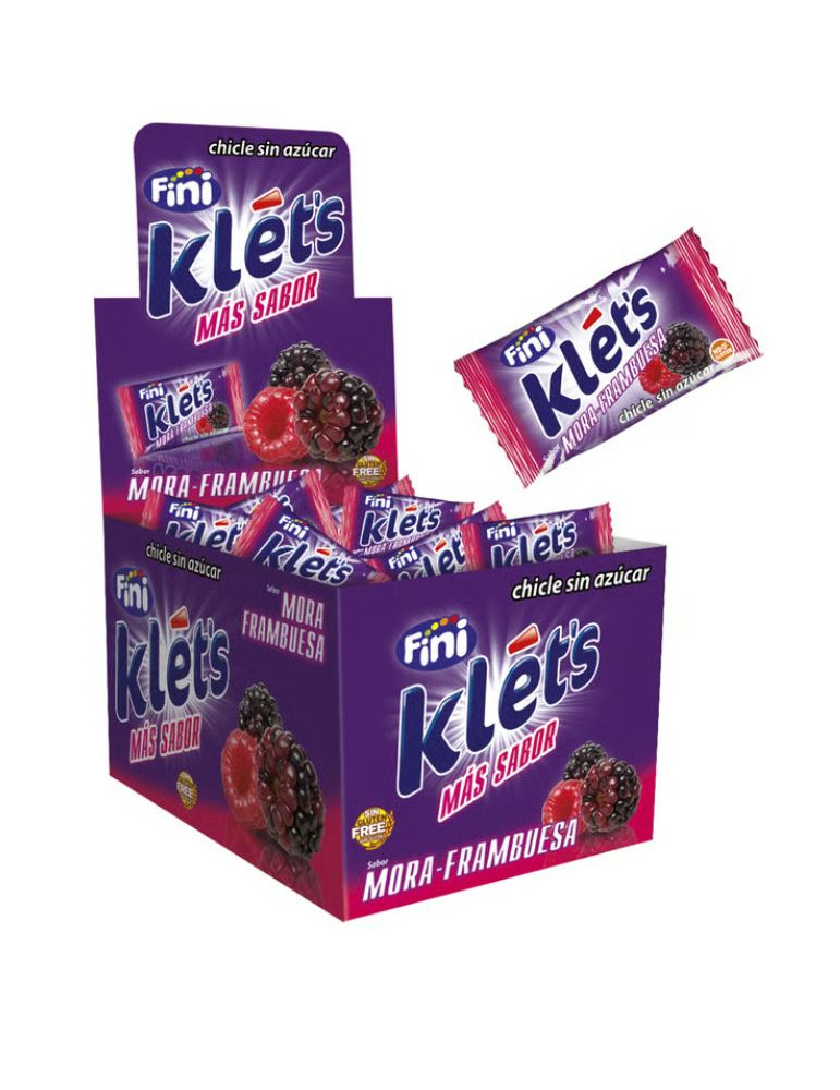 CHICLE KLET´S MORA-FRAMBUESA 200 UND. FINI