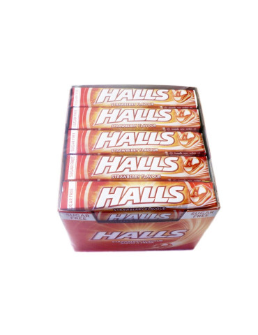 HALLS FRESA SIN AZUCAR 20 UND