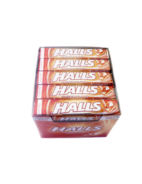 HALLS FRESA SIN AZUCAR 20 UND