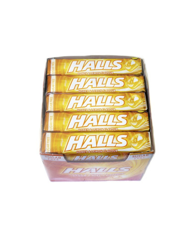 HALLS MIEL LIMON SIN AZUCAR 20 UND