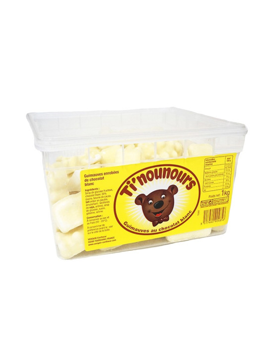 OSITOS CHOCOLATE BLANCO 1 KG (100 UND) AGRUCONF
