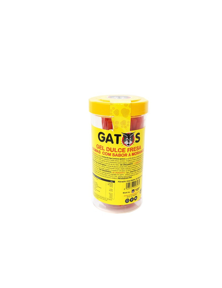 REGALIZ GATOS FRESA TARRO 180 GR. 1 UND. SAET