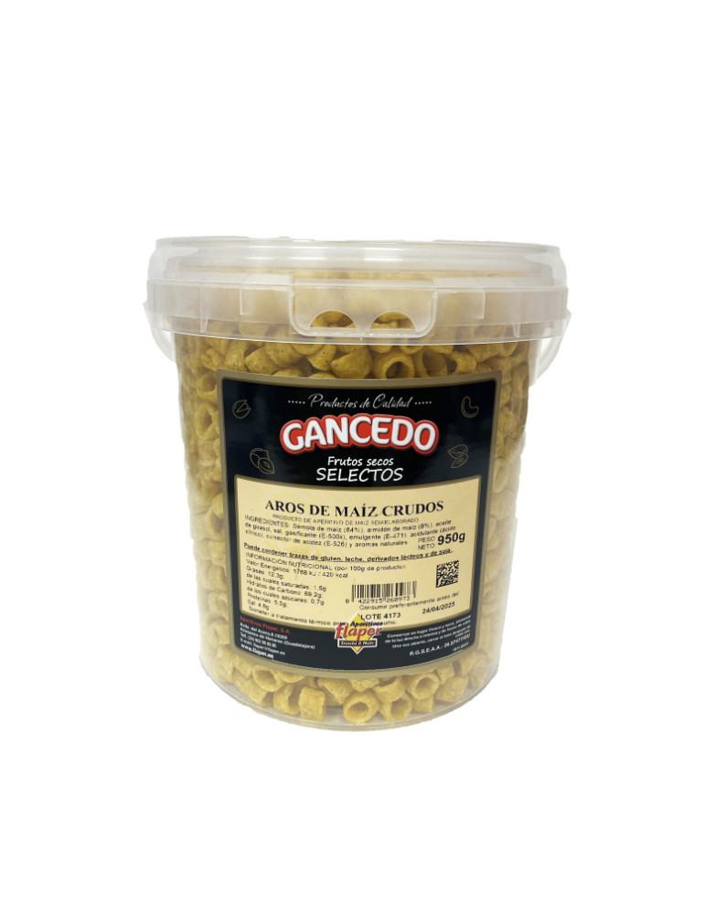 AROS DE MAIZ CRUDOS BT 950 GR