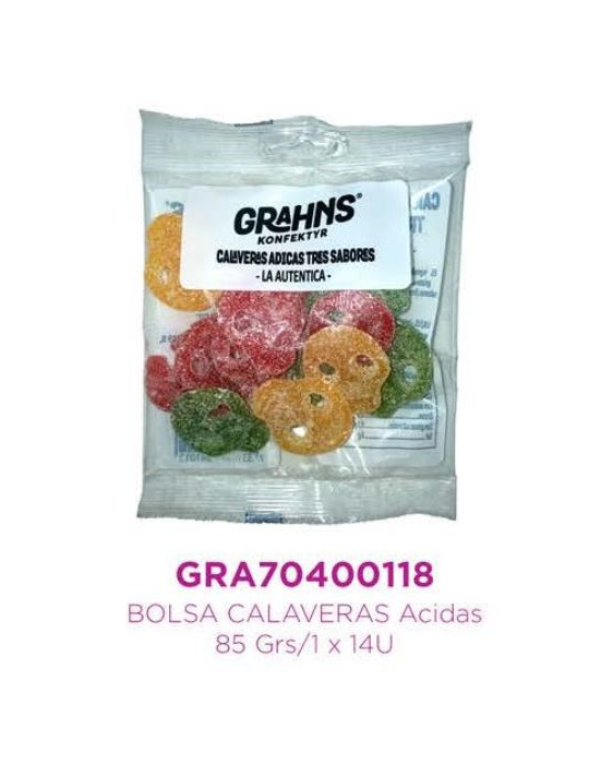 BOLSA CALAVERAS ACIDAS STDAS. 85GR. CFV